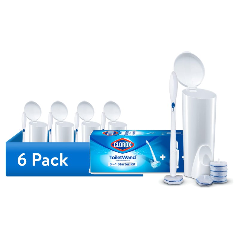Clorox ToiletWand Disposable Toilet Cleaning System - 6 Pack with Caddy & Refills - Variation 6