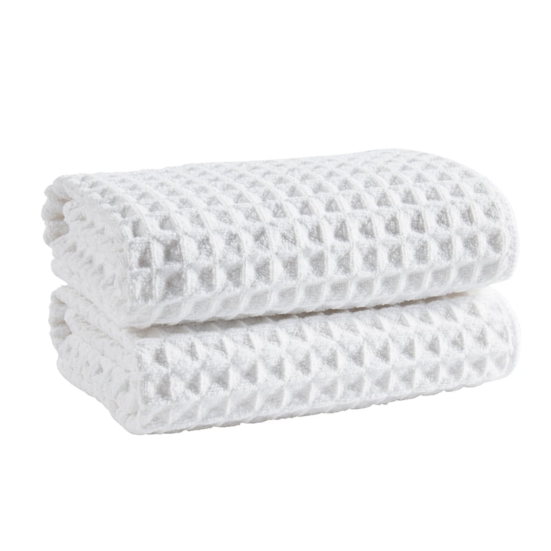 Microfiber Waffle Kitchen Mop Dishcloths - 2 Pack, 16"x19"