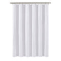 Waterproof Fabric Shower Curtain - 72x72 inches, White with Weighted Magnets - Durable, Machine Washable
