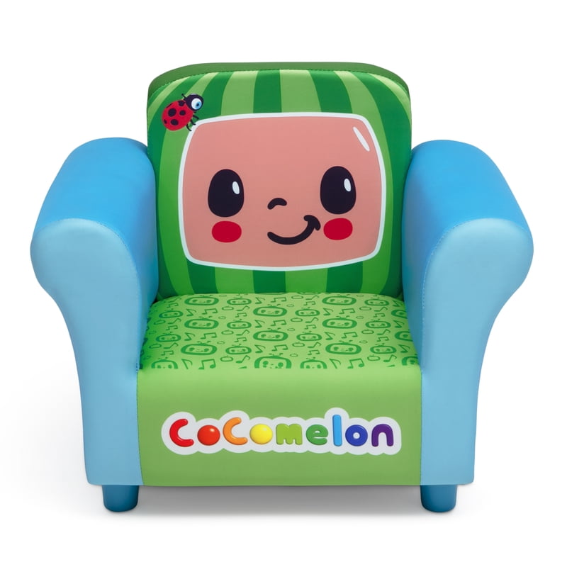 Cozy Kids Upholstered Chair - Blue/Green CoComelon Design