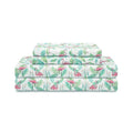 Twin Coastal Flamingo Paradise Pink Microfiber Bed Sheet Set - Soft & Wrinkle-Resistant