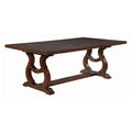 104-Inch Extension Leaf Dining Table - Rustic Java