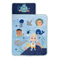 Toddler Nap Mat with Quilt Blanket & Pillow - Travel & Sleepover Bed