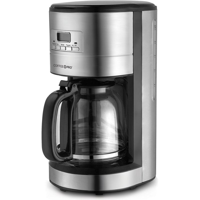 10-12 Cup Stainless Steel Coffee Maker with Fresh Water System