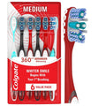 Advanced Whitening Manual Toothbrushes, Medium Bristles - 6 Pack