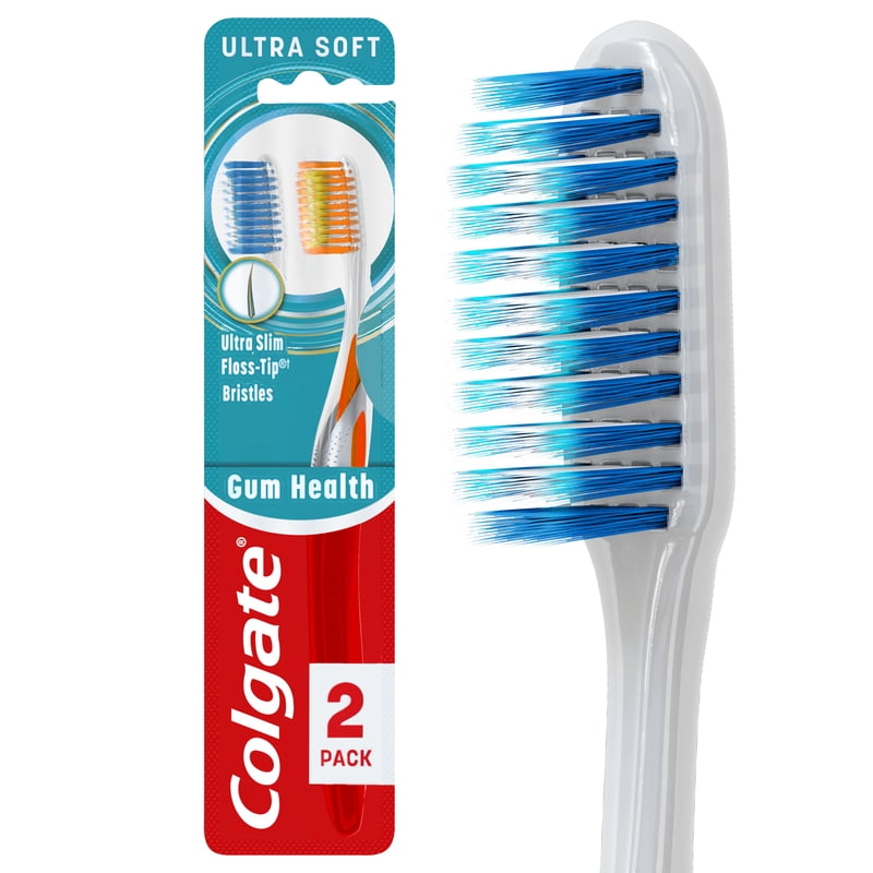 Gum Health Manual Toothbrush with Floss-Tip Bristles