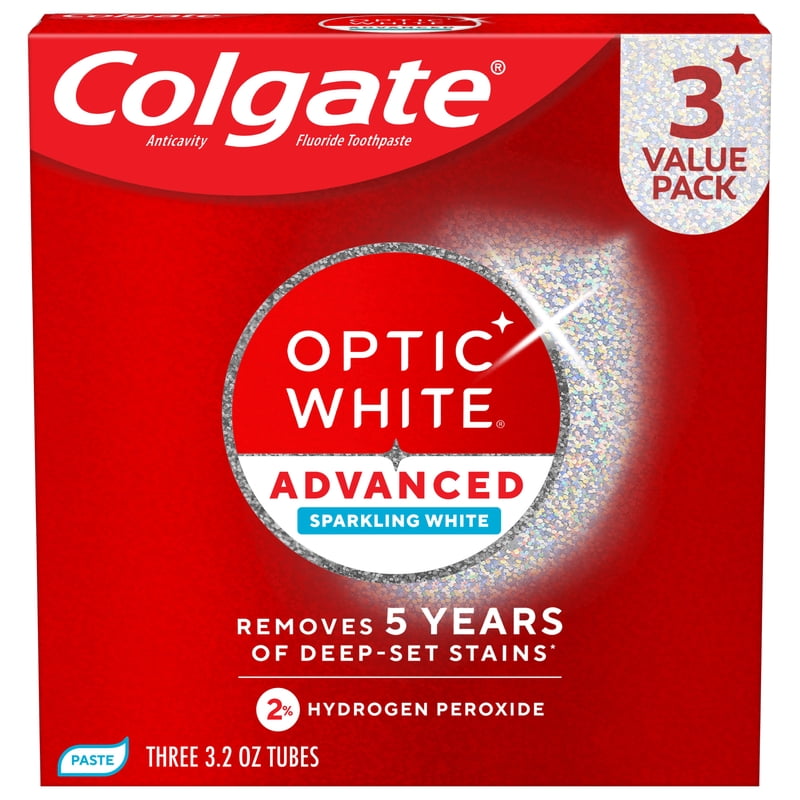 Whitening Toothpaste with 2% Hydrogen Peroxide, Mint Flavor, 3-Pack (3.2 oz)