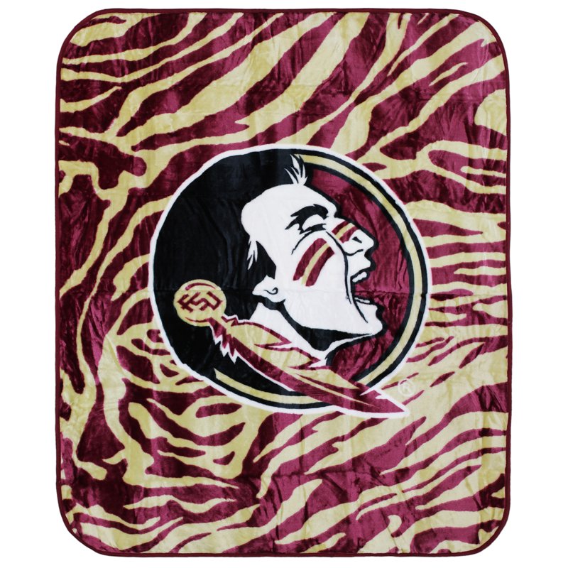 Florida State Seminoles Comfy Raschel Throw Blanket - 60x50 Inches Variation