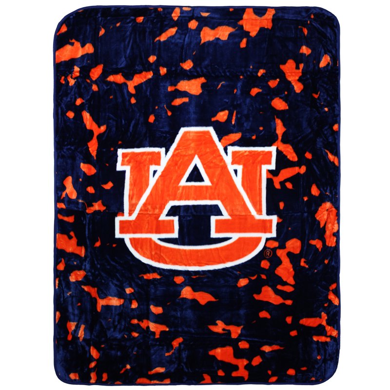 Auburn Tigers College Covers Fan Shop Throw Blanket 63x86 Inches - Soft Raschel Style