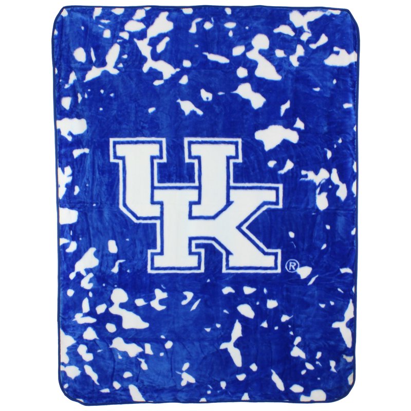 Kentucky Wildcats College Covers Raschel Throw Blanket - Twin Bedspread, 86" x 63" - Super Soft & Plush, Officially Licensed