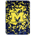 Michigan Wolverines Raschel Throw Blanket - 86x63 Inches College Covers Variation