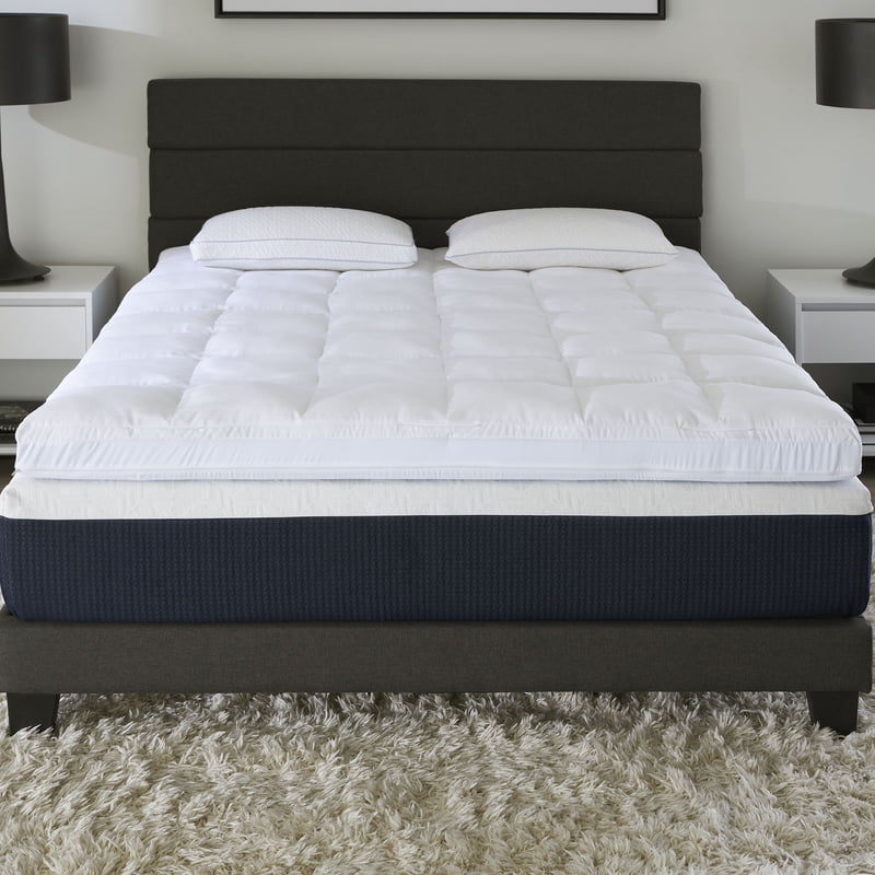 Comfort Tech 3-Inch Foam and Fiber Mattress Topper King - Serene Support, Coolmax Cover
