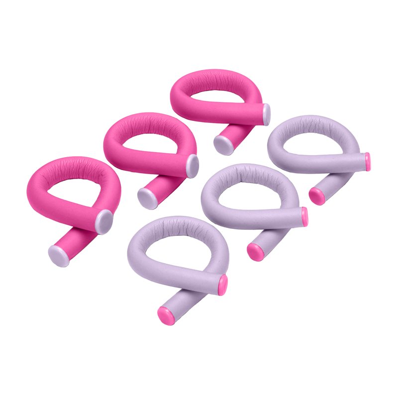 Heatless Spiral Rollers - 18-Pack Flexible Curlers for Bouncy Curls