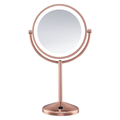 Double Sided LED Lighted Vanity Makeup Mirror - 1x/10x Magnification