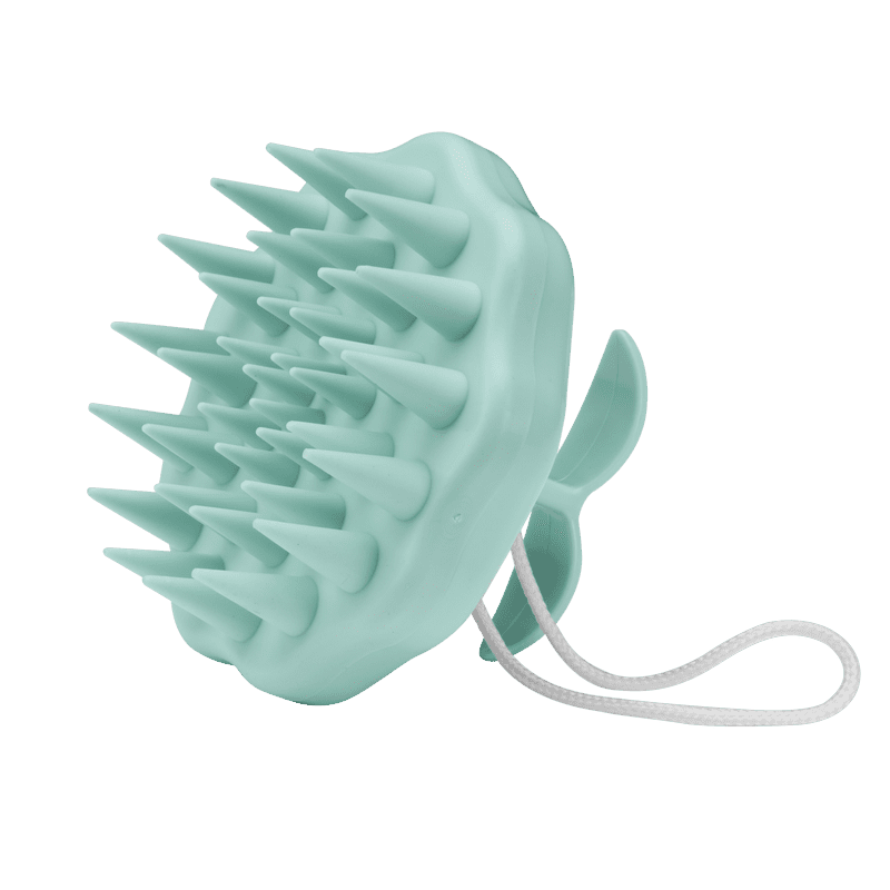Handheld Scalp Massager Shampoo Brush - Green for All Hair Types