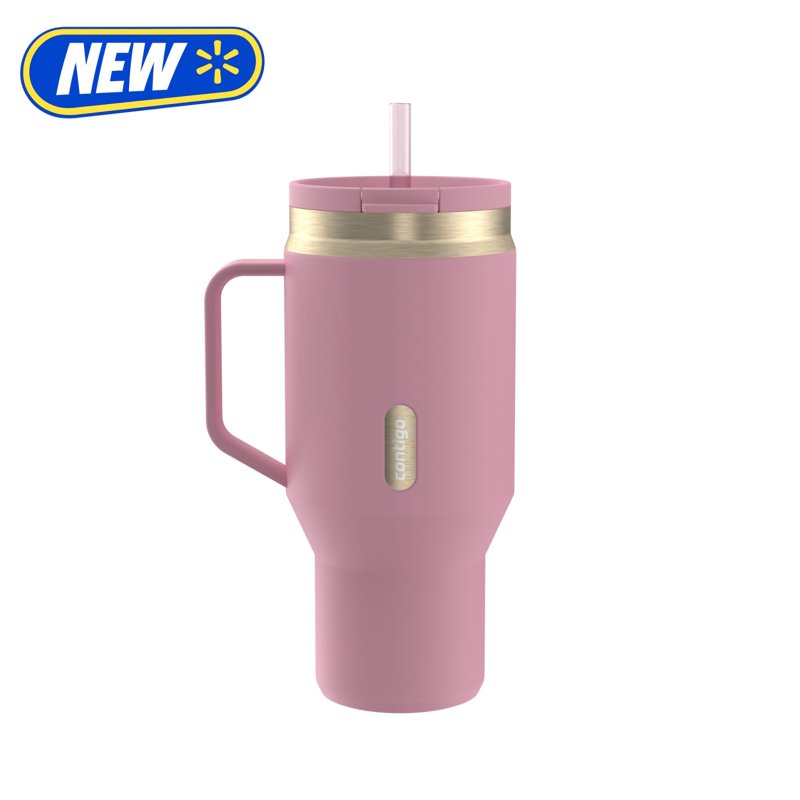 30 oz Leakproof Stainless Steel Water Bottle Tumbler - Pink Diamond Champagne