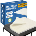Full 2-Inch Copper-Infused Memory Foam Mattress Topper - Cooling & Pressure Relief