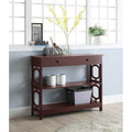 Omega One-Drawer Console Table with Geometric Design