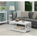 Titan Coffee Table with Shelf - Multiple Finishes