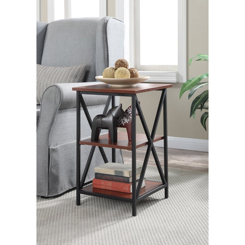 Tucson 3-Tier End Table - Modern Accent Table with Open Shelving