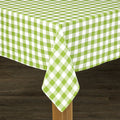 Buffalo Check Tablecloth - 100% Cotton, 60" x 104", Green