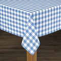 Buffalo Check Tablecloth - 100% Cotton, 60" x 104" - Blue