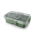 4-Compartment Food Storage Container with Ice Pack - Sage