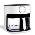 5.5Qt Glass Air Fryer - 1400W Digital Kitchen Appliance with 8 Presets, White