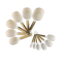 12-Piece Measuring Cup & Spoon Set - Dishwasher Safe White