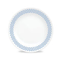 10.25" Dinner Plate - Corelle Amelia with Blue Grid Pattern