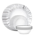 12-Piece Glass Dinnerware Set - Service for 4