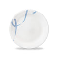 10.3" Glass Dinner Plate with Blue Ribbons Design - Corelle