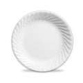 10.25" Glass Dinner Plate - Embossed Rim Design