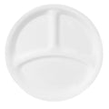 10.25-Inch Round Divided Dinner Plate - Winter Frost White