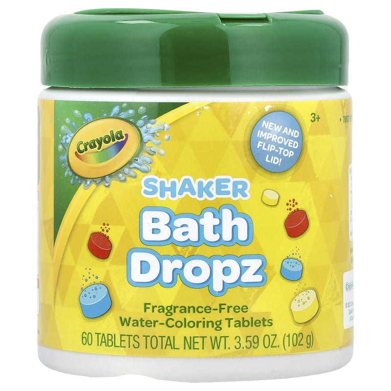 Color Changing Bath Tablets - 60 Non-Toxic Bath Dropz