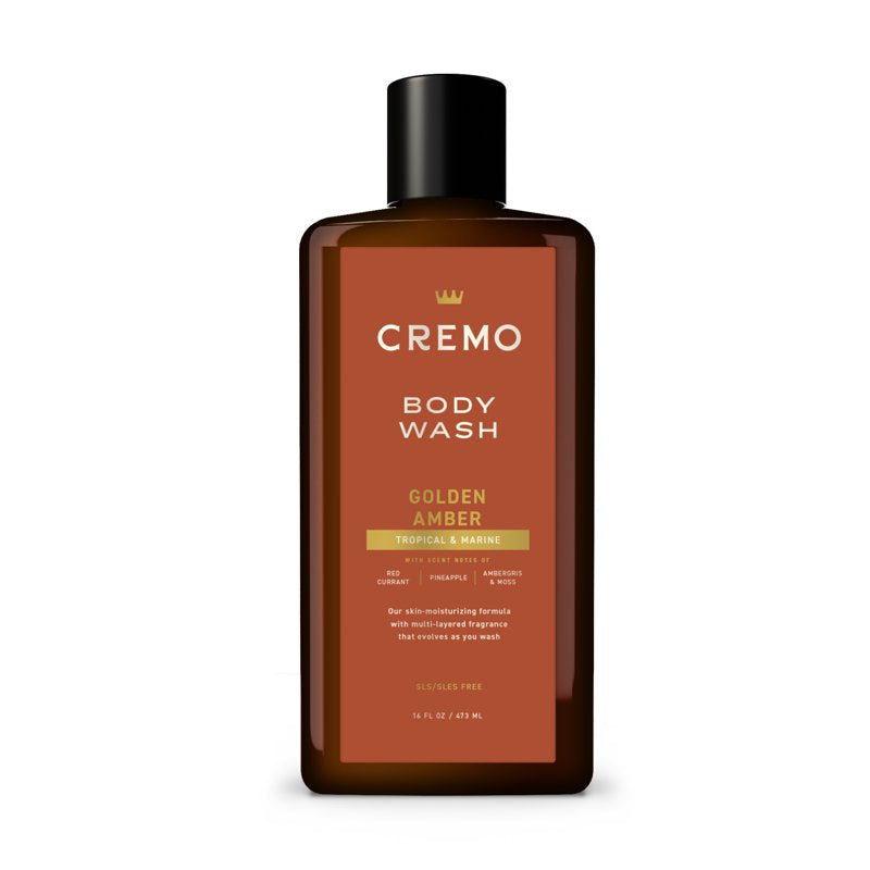 Golden Amber Body Wash for Men - Hydrating & Nourishing Formula, 16 FL OZ