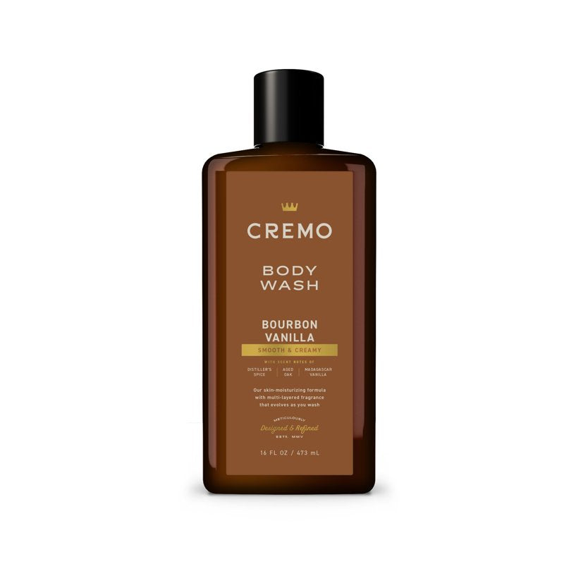 Bourbon Vanilla Body Wash for Men, 16 oz - Moisturizing Cleanse