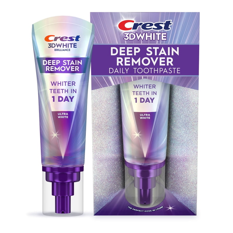 3D White Brilliance Deep Stain Remover Whitening Toothpaste, Mint, 3.1 oz