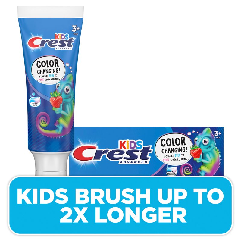 Advanced Kids Fluoride Toothpaste - Color Changing Strawberry - 4.2 oz