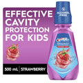 Kid's Anticavity Fluoride Mouthwash - Alcohol-Free Strawberry Rush, 500 mL