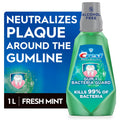 Alcohol-Free Gum & Bacteria Guard Mouthwash, Mint Flavor, 1 Liter