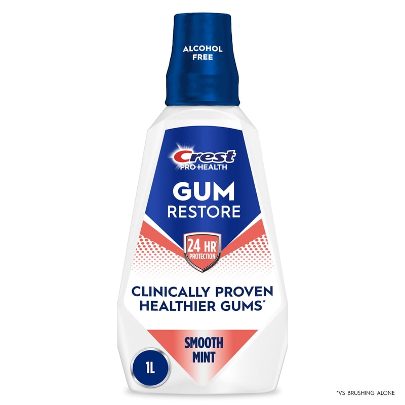 Gum Restore Mouthwash, Alcohol-Free Antigingivitis Rinse, 1 Liter