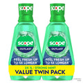 Fluoride Mouthwash, Alcohol-Free Fresh Mint Mouth Rinse, 1L Bottles (2 Pack)