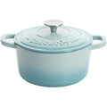 5 Quart Enamel Cast Iron Dutch Oven Cooker - Aqua Blue