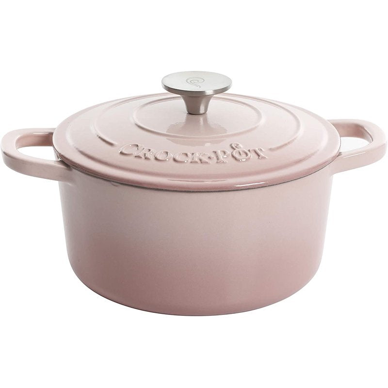 5-Quart Enamel Cast Iron Dutch Oven - Blush Pink
