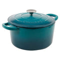 5-Quart Enameled Cast Iron Dutch Oven - Teal