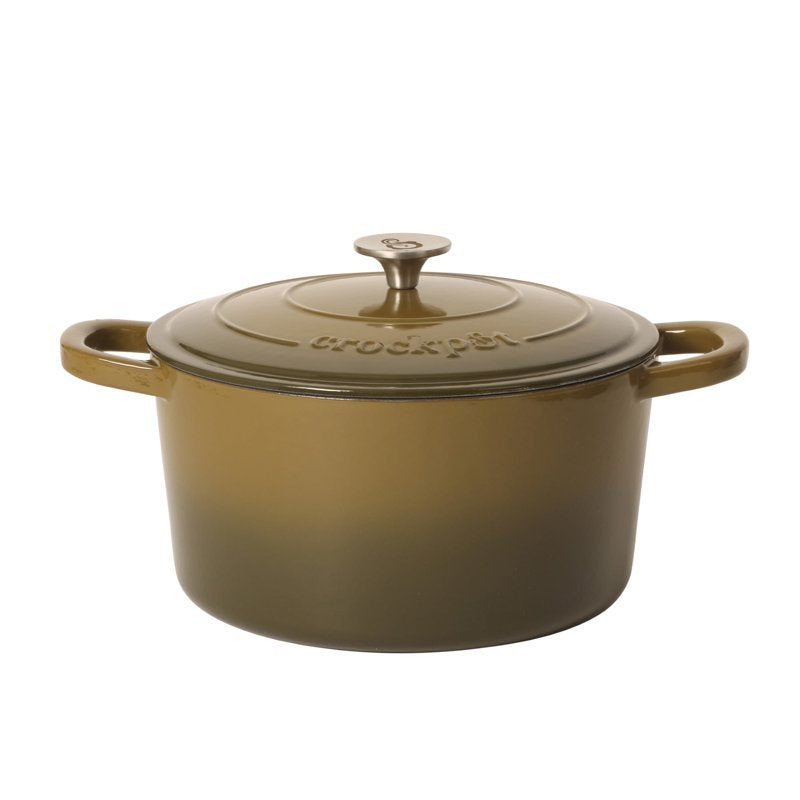 5-Quart Cast Iron Dutch Oven with Lid - Gradient Sage Green