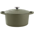 7 Quart Enameled Cast Iron Dutch Oven - Matte Green