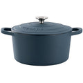 7 Quart Enameled Cast Iron Dutch Oven - Matte Navy Blue