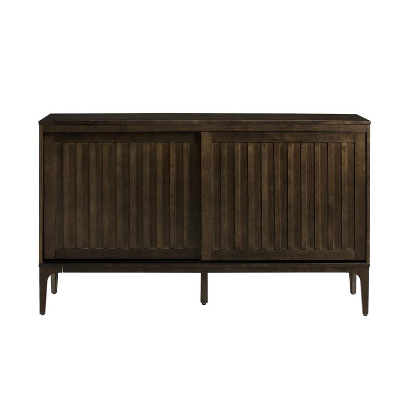 Asher Sideboard with Sliding Doors - Dark Brown